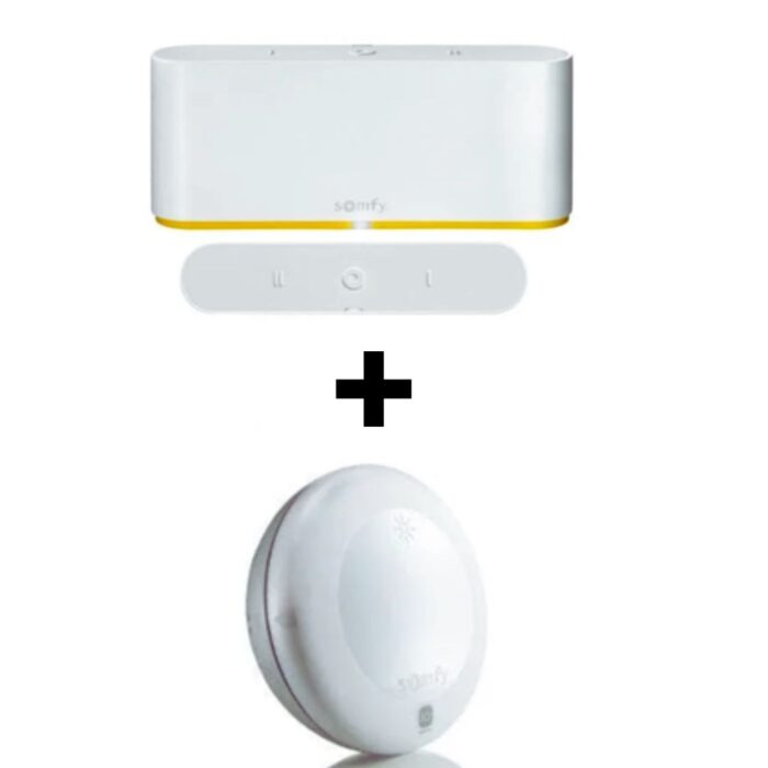 Tahoma Switch Hub + SUNIS IO trådløs lyssensor